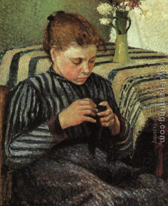 Camille Pissarro : Girl Sewing